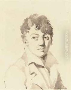 Portrait D'un Jeune Garcon by Jean-Baptiste Isabey