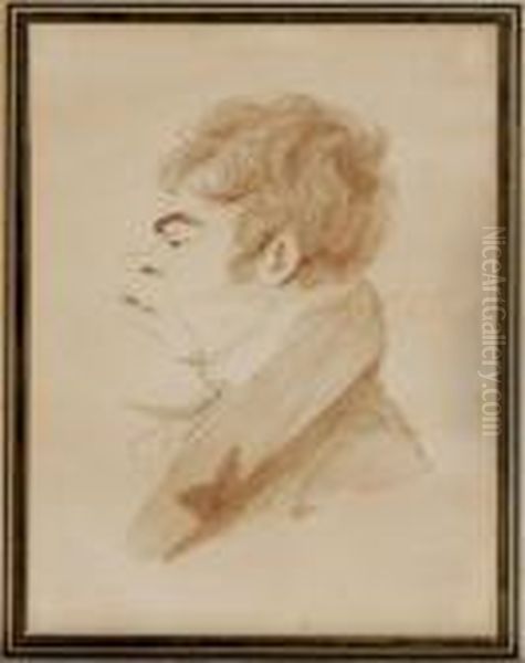 Portrait Of A Man In Profile, Bust Length - view 1