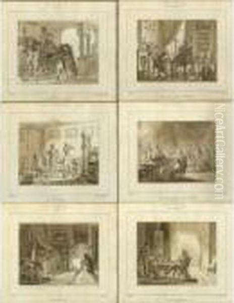 La Vie De L'homme Du Monde; A Series Of Twelve Scenes Of The Times Of The Day. - view 1