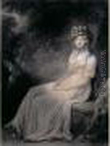 Portrait De Femme Dans Un Paysage - view 1