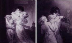 ````le Depart'; And 'le Retour': A Pair Of Drawings