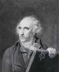 Nancy - Paris 
 Portrait D'hubert Robert Tenant Un Carton A Dessins by Jean-Baptiste Isabey