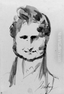 Caricature Of Xavier De Meistre by Jean-Baptiste Isabey
