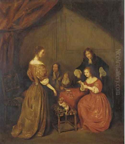 A game of cards - view 1