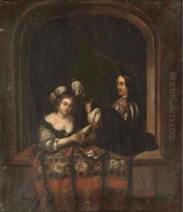 A music recital at a casement by Willem Van Mieris Leiden