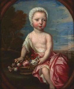Portrait of a child by Heroman Van Der Mijn