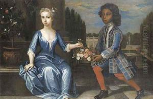 Portrait of a young girl by Heroman Van Der Mijn