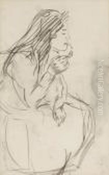 Woman Lighting A Cigarette - view 1