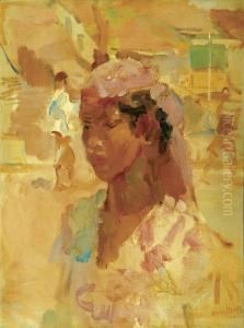 Portrait Of A Sundanese Girl by Isaac Lazarus Israels