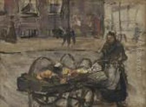 A Street Vendor by Isaac Lazarus Israels