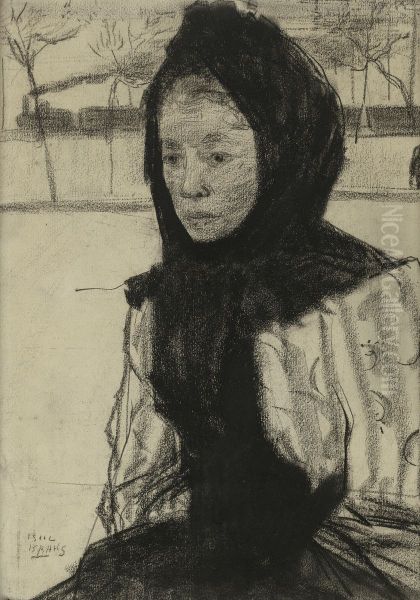 Woman With Headscarf - view 1