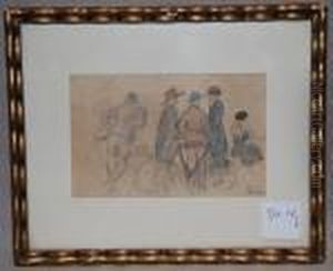 Figures In The Park by Isaac Lazarus Israels