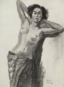 Standing Female Nude by Isaac Lazarus Israels