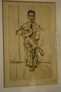De Banjospeler by Isaac Lazarus Israels