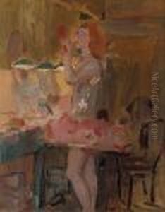Before The Performance, Scala Theatre, The Hague by Isaac Lazarus Israels