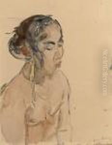 A Portrait Of An Indonesian Girl by Isaac Lazarus Israels