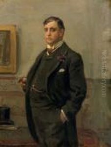 A Portrait Of Mr. H.j. Van Ogtrop (1866-1914)