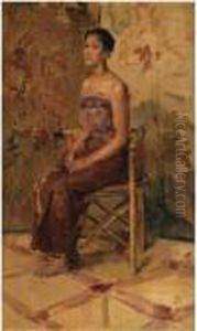 A Portrait Of A Seated Javanese Beauty A Portrait Of A Seated Javanese Beauty