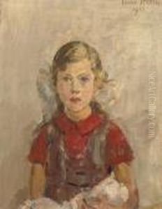 A Little Girl And Her Doll