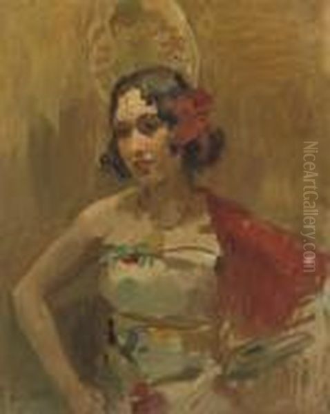 Danseres Met Roode Sjaal: A Spanish Beauty - view 1