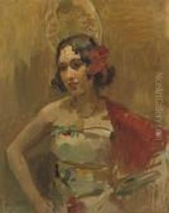 Danseres Met Roode Sjaal: A Spanish Beauty