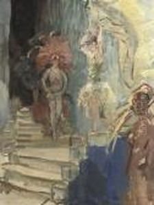 Revue Girls At Scala, The Hague by Isaac Lazarus Israels