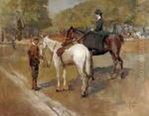 A Ride In The Park by Isaac Lazarus Israels