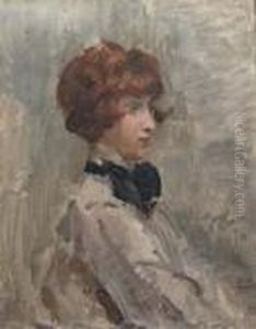 Lady In Grey by Isaac Lazarus Israels