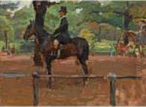 Hyde Park, Rotten Row, London by Isaac Lazarus Israels