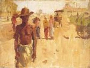 Man At The Kraton by Isaac Lazarus Israels