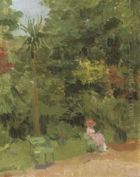 Lezend Meisje In Diergaarde: Reading In The Zoo, The Hague - view 1
