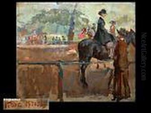 Amazone Im Hyde-park by Isaac Lazarus Israels