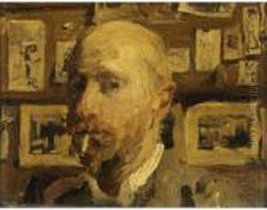 A Self Portrait In The Artist's Studio