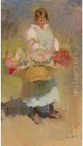 A Flower-girl A Flower-girl