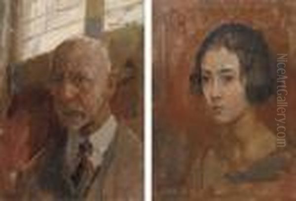 A Selfportrait In The Artist's Studio (recto); A Young Beauty (verso) - view 1