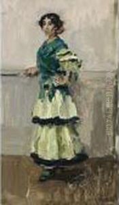 A Spanish Dancer by Isaac Lazarus Israels