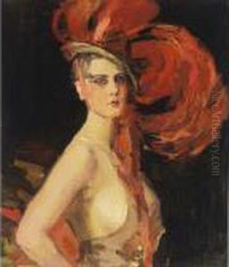A Revue Girl ('la Cocotte') At The Scala, The Hague