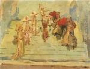 A Revue-dance At The Scala Theatre, The Hague by Isaac Lazarus Israels