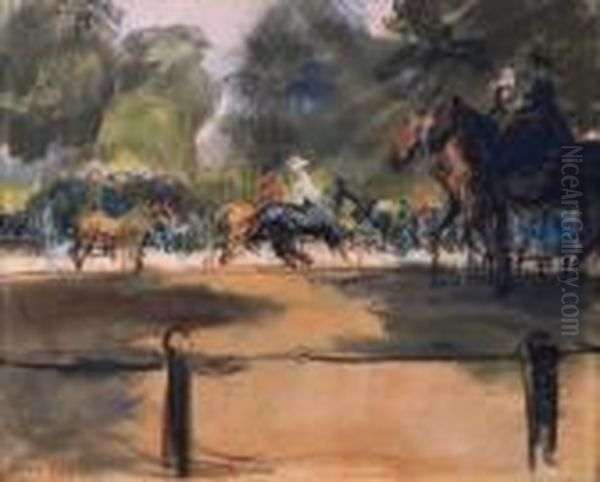 Horseriding On Rotten Row, Hyde Park, London - view 1