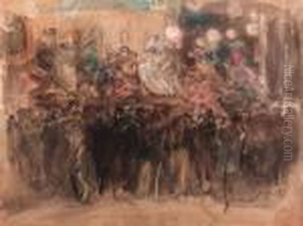 A Paris Fair With Dancers On Stage - view 1