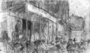On Stage, Paris by Isaac Lazarus Israels