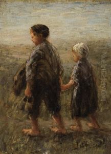 Returning From The Beach by Jozef Israels