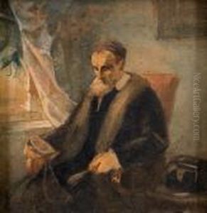 Ritratto Di Anziano In Poltrona by Jozef Israels