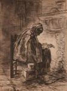 Femme Devant L'atre Femme Devant L'atre