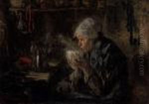 The Coffee Drinker by Jozef Israels