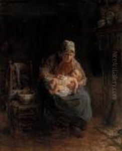 Mother And Child by Jozef Israels