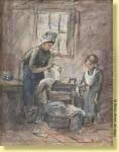 L'apprentissage De La Vie by Jozef Israels