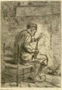 Der Raucher by Jozef Israels