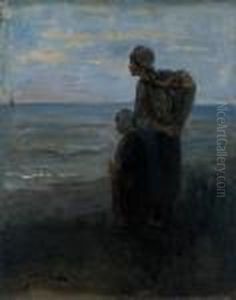 Watching The Boats by Jozef Israels