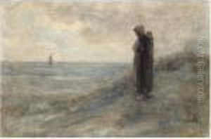 Awaiting The Fisherman's Return by Jozef Israels